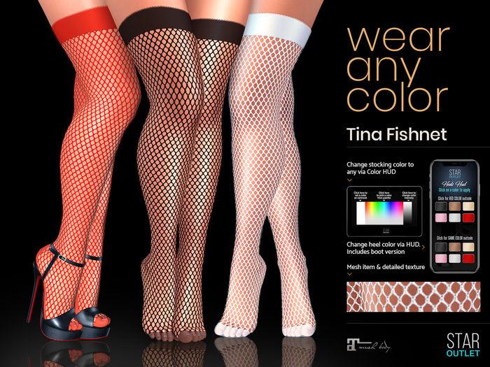 Star Outlet Tina Stocking Fishnet - Maitreya