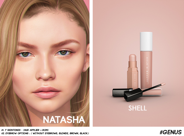 Bold & Beauty :: Natasha (Genus App) - Shell.