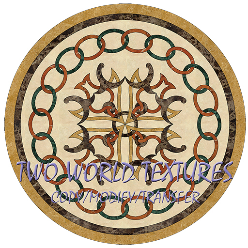 Waterjet Medallion Celtic Chain Alpha*