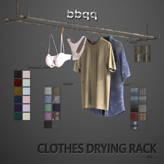 *bbqq*-Clothes drying rack
