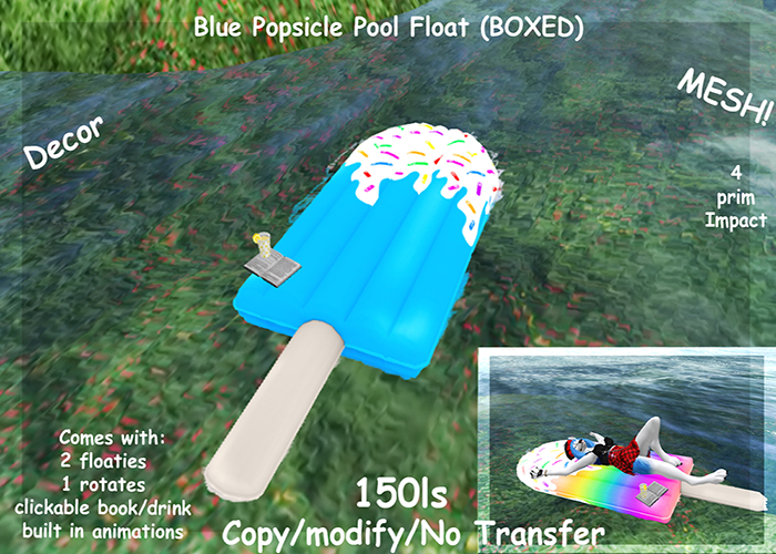 Blue Popsicle Pool Float (BOXED)