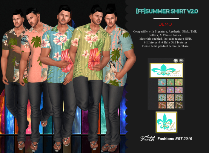 [FF]Summer Shirt DEMO v2.0 Delivery HUD