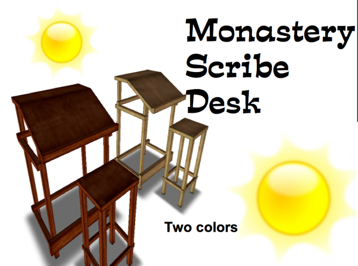 Authentic Antique Monastery / Scribe Desks
