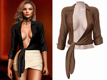 -[ vagrant ]- Isabella Shirt - Chocolate