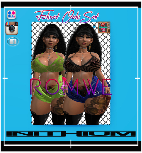 Romwe - Fishnet Ochi Set Fatpack