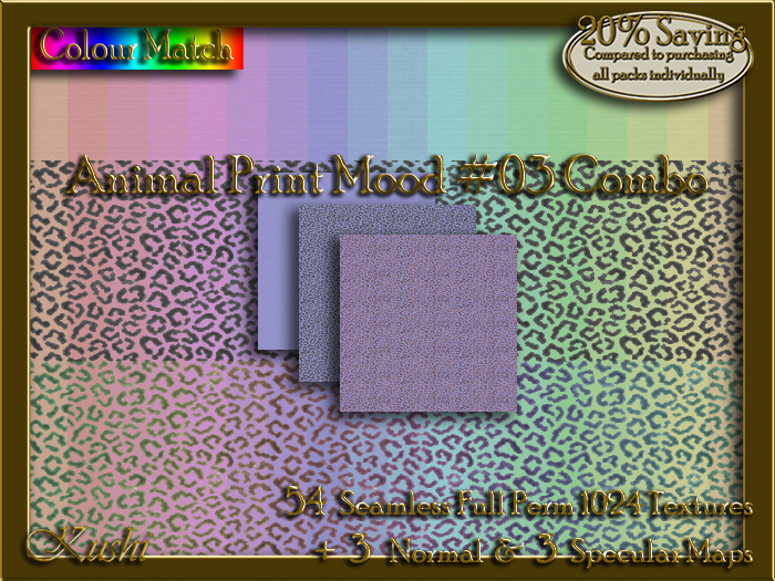 Animal Print Mood #03 Combo Seamless Texture Set