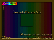 Brocade Blooms Silk Solids Seamless Texture Set