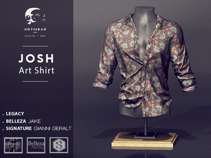 not so bad . mesh . JOSH Art shirt . V2 
