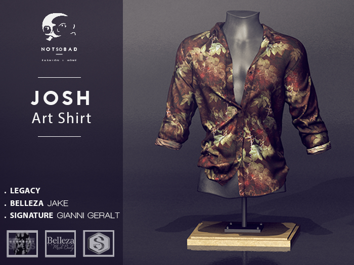 not so bad . mesh . JOSH Art shirt . V4 