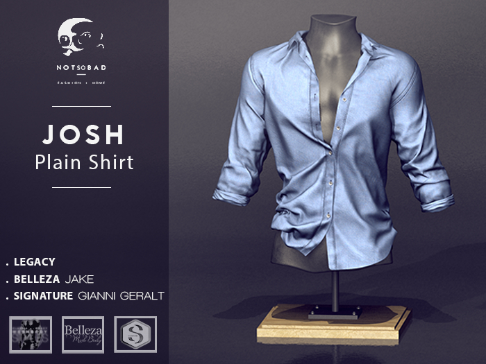not so bad . mesh . JOSH plain shirt . V3 