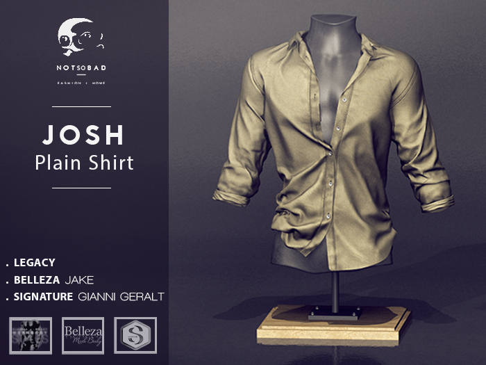 not so bad . mesh . JOSH plain shirt . V4 