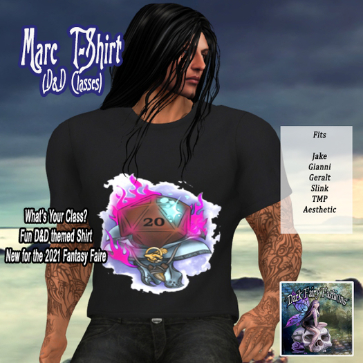 DFF Marc T-Shirt (Character Class) Sorcerer