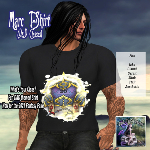 DFF Marc T-Shirt (Character Class) Cleric