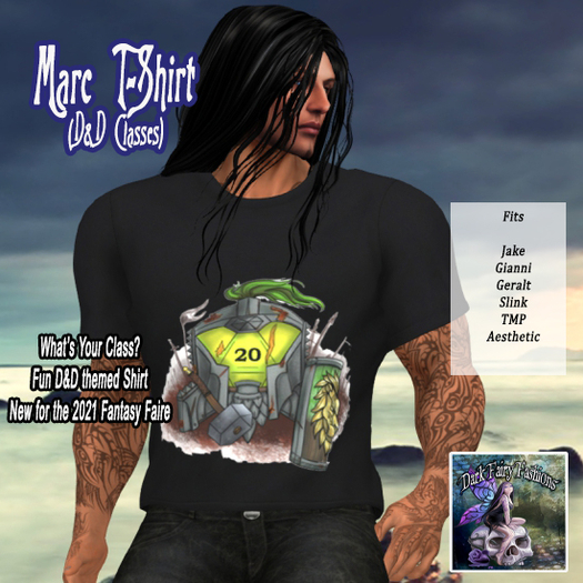 DFF Marc T-Shirt (Character Class)  Fighter