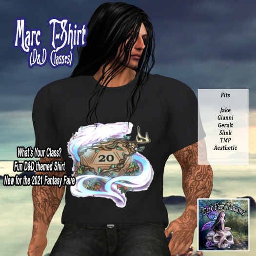 DFF Marc T-Shirt (Character Class)  Druid