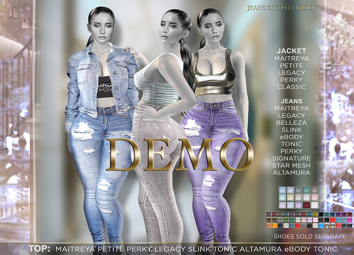 ::TD:: Jeans Outfit {Mesh} DEMO