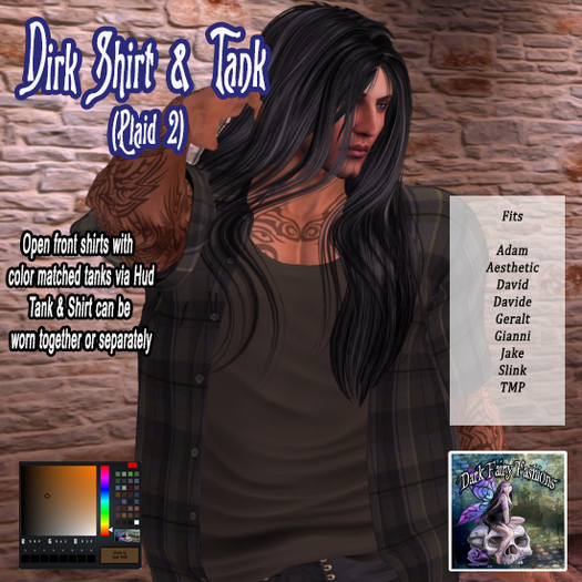 DFF Dirk Shirt&Tank (Plaid2)#3
