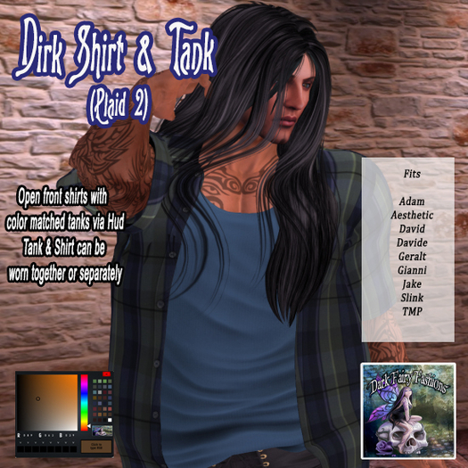 DFF Dirk Shirt&Tank (Plaid2)#1