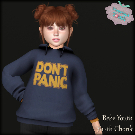 {V*Y} Baggy Hoodie - Don't Panic - BYouth