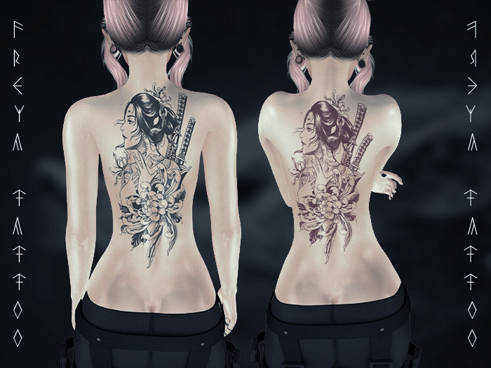 Freya Tattoo BOM - Samou Tintable Back Woman
