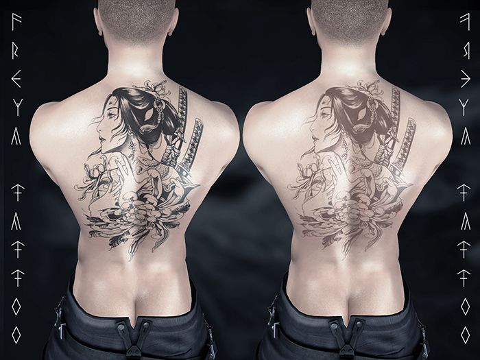 Freya Tattoo BOM - Samou Tintable Back Men