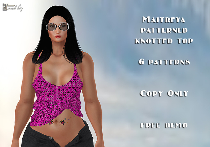 Maitreya Patterned Knotted Top(1)-DEMO-