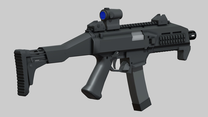 Scripted CZ Scorpion EVO 3 Submachine Gun by 3D Knights