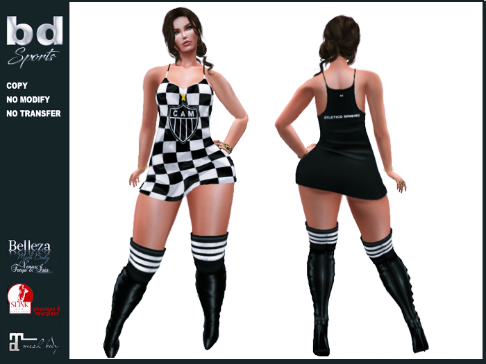 [bd] 132 CONJ4 DRESS  AND BOOTS ATLETICO MINEIRO