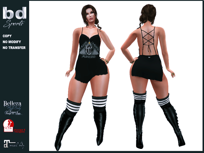 [bd] 132 CONJ5 DRESS  AND BOOTS ATLETICO MINEIRO