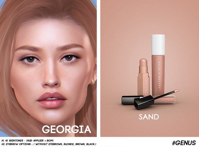 Bold & Beauty :: Georgia (Genus App) - Sand.