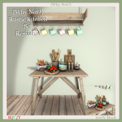 {Why Not?} Rustic Kitchen Set-Boxed