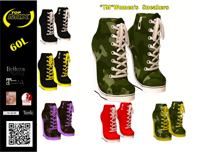 *TM*Women's  Sneakers MILITARY