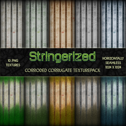 !Stringerized! Textures - Corroded Corrugate - Full Perms