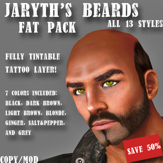 Tattoo Beards - Fat Pack