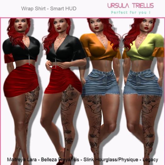 6381 Mesh Wrap Top - [Megapack]