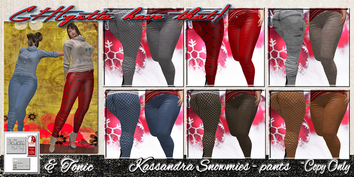 !GHT!GBADD KASSANDRA SNOWMIES PANTS