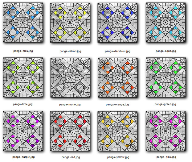 Stained Glass, arte nouveaux, Panga, 12 windows textures