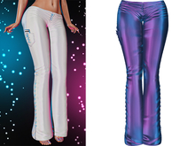 Lacey Laced Up Flare Pants [Holo Galaxy] - Maitreya Lara • Legacy • Freya