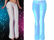 Lacey Laced Up Flare Pants [Holo Baby Blue] - Maitreya Lara • Legacy • Freya