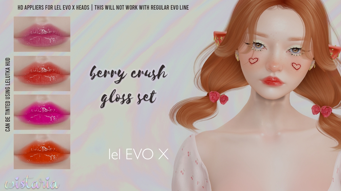 { wistaria } // berry crush gloss set - lel evo x
