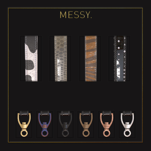 Messy. Leash Holder Pack3