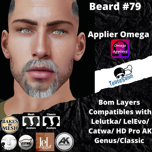 #TS# Beard #79 BOM - Lel Evo/Catwa HD Pro/AK/ Classic
