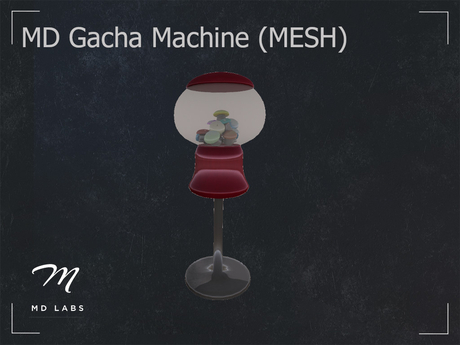 Second Life Marketplace - MD Gacha Machine (MESH) DEMO