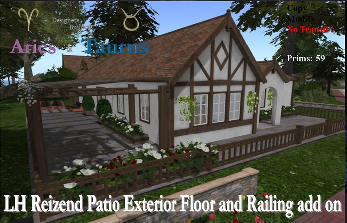 LH Reizend, Patio + External Floor + Railing + Set Patio and Planter 