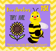 The Beehive - Tiny Bee Avatar (Please Read Info)