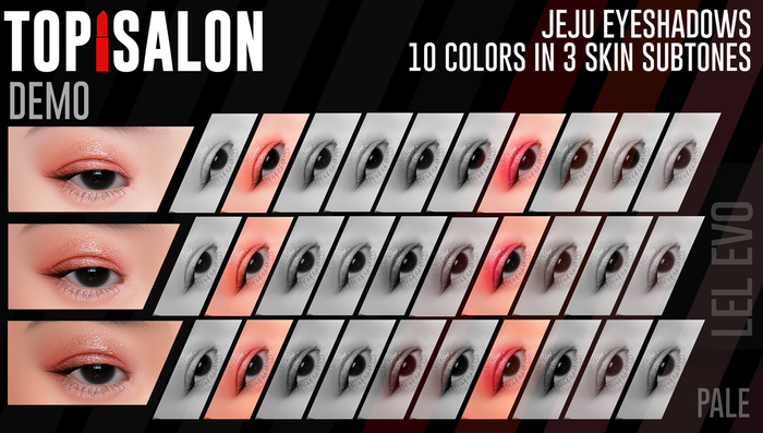 TOP1SALON - HD JEJU EYESHADOWS (Lelutka Evolution) DEMO