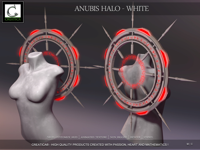 Anubis Halo - White by CREATiCA