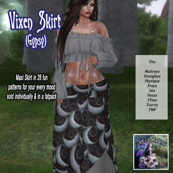 Second Life Marketplace - DFF Vixen Skirt (Gypsy) #25
