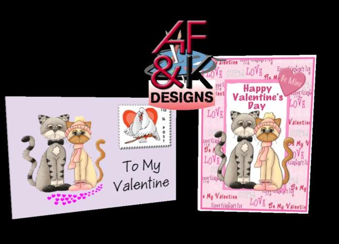 AF&K Designs - Valentine (10) Greeting Card