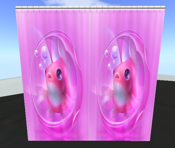 Pink Fish Shower Curtain